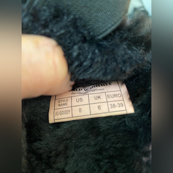 Juicy Couture- Goody Black Slippers Women’s Size 8 - Picture 5 of 10